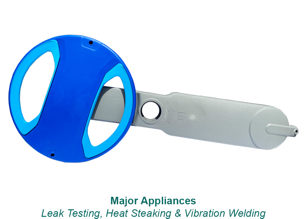 Dish washer part Leak Testing, Heat Staking, Vibration Welding